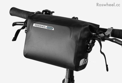 Bolsa de bicicleta frontal 2.5-3 litros 100% impermeable Roswheel Dry Series PVC