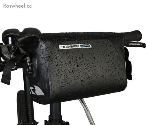Bolsa de bicicleta frontal 2.5-3 litros 100% impermeable Roswheel Dry Series PVC
