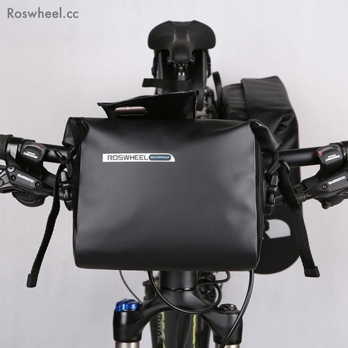 Bolsa de bicicleta frontal 2.5-3 litros 100% impermeable Roswheel Dry Series PVC