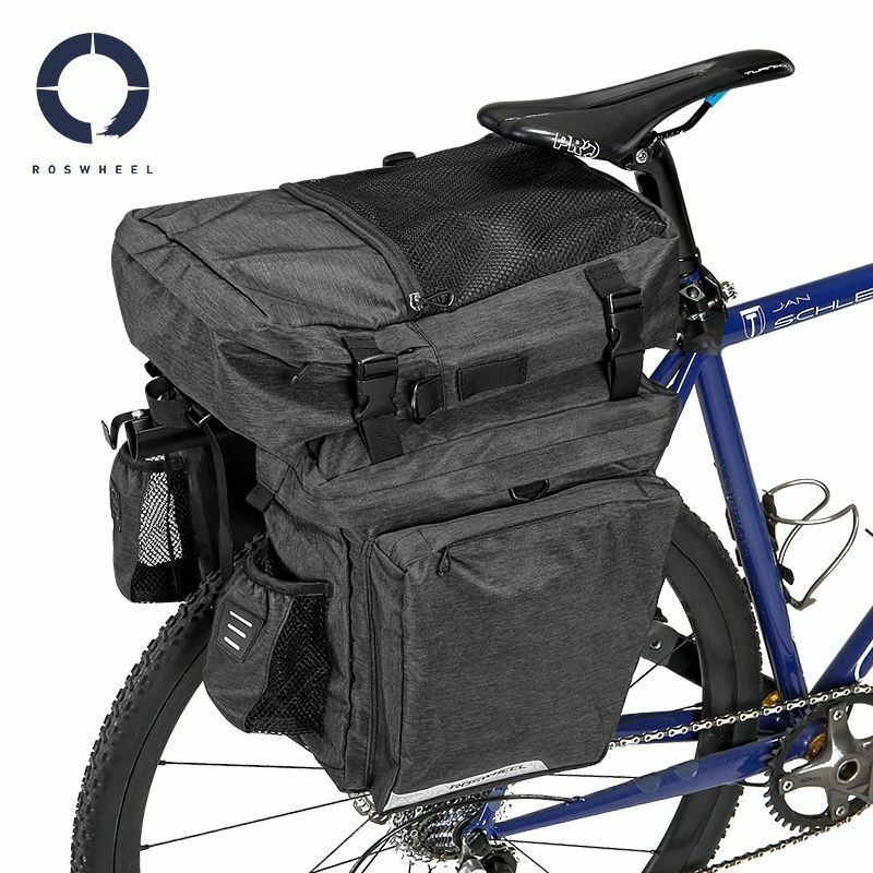 Bolsa de bicicleta (triple alforja) 40 litros resistente al agua Roswheel Essentials Series